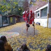 Les échasseurs à l'école (21 novembre 2019)